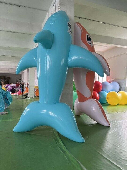Inflatable whale 300cm custom color pvc 0.3mm