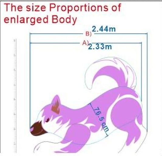 Inflatable Husky 244cm Ride-On Reinforced Welding Version