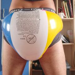 Sous-vêtements/shorts gonflables en plastique de ballon de plage de PVC avec le trou