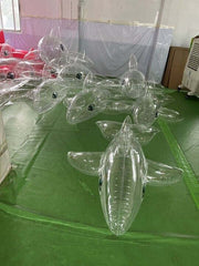 Inflatable whale 200cm custom color pvc 0.3mm